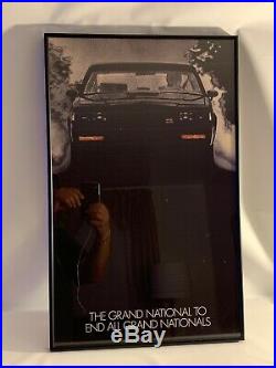 Vintage Rare 1987 Buick Grand National GNX Dealer Poster Picture 15x24 Framed