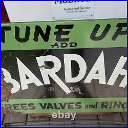 Vintage Rare Bardahl Motor Oil Bottle / Can Rack Display Sign 30 inch tall auto