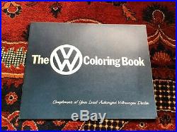 Vintage Rare Sales Brochure Volkswagen VW Beetle Coloring Book From Dealer 1965