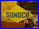 Vintage-Rare-Sunoco-Gasoline-Arrow-Porcelain-Metal-Sign-Automobile-Motorcycle-01-msu