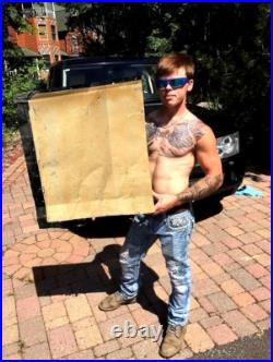 Vintage Rare early Perfect Circle Piston Metal tin sign auto oil gas 20 by 26