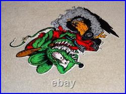 Vintage Rat Fink Drives Custom Gasser Car 12 Metal Gasoline Oil Ratfink Ed Sign