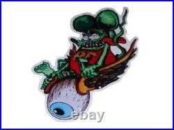 Vintage Rat Fink Drives Eyeball Airplane Car Metal Ratfink Ed Roth Gasoline Sign