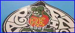Vintage Rat Fink Porcelain 12 Gas Oil Ed Roth Auto Service Station Hot Rod Sign