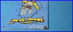 Vintage Rat Fink Porcelain Gas Auto Ed Big Daddy Roth Hot Rod Automotive Sign