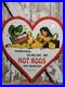 Vintage-Ratfink-Porcelain-Sign-30-Old-1962-Hot-Rod-Racing-Car-Heart-Brothel-01-ll