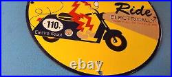 Vintage Reddy Kilowatt Porcelain Sign Edison Electric Auto Shop Gas Pump Sign
