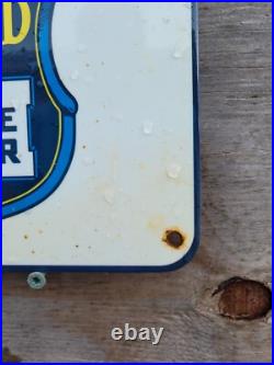Vintage Richfield Porcelain Sign Hi-octane Power Gas Pump Plate Car Truck Eagle