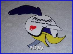 Vintage Road Runner Dodge Plymouth Performance 13 Metal Gas Oil Sign Roadrunner