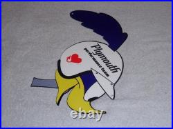 Vintage Road Runner Dodge Plymouth Performance 13 Metal Gas Oil Sign Roadrunner