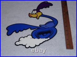 Vintage Roadrunner Looney Tunes Road Runner Plymouth Car Metal Gasoline Oil Sign