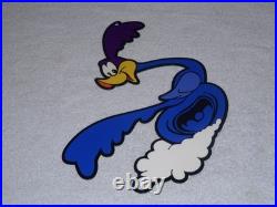 Vintage Roadrunner Looney Tunes Road Runner Plymouth Car Metal Gasoline Oil Sign