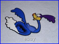 Vintage Roadrunner Looney Tunes Road Runner Plymouth Car Metal Gasoline Oil Sign