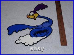 Vintage Roadrunner Looney Tunes Road Runner Plymouth Car Metal Gasoline Oil Sign