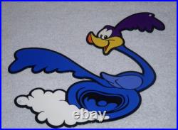 Vintage Roadrunner Looney Tunes Road Runner Plymouth Car Metal Gasoline Oil Sign