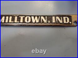 Vintage Roggenkamp Chevrolet Car Dealer License Plate Frame Milltown Indiana