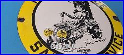 Vintage Rolls Royce Porcelain Gas Oil Auto German Sales Service Motor Sign