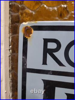 Vintage Rolls Royce Porcelain Sign British Automobile Dealer London Car Dealer