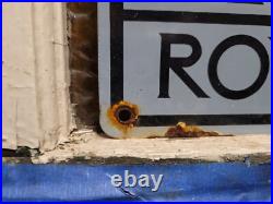 Vintage Rolls Royce Porcelain Sign British Automobile Dealer London Car Dealer