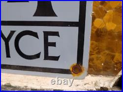 Vintage Rolls Royce Porcelain Sign British Automobile Dealer London Car Dealer