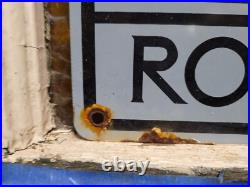 Vintage Rolls Royce Porcelain Sign British Automobile Dealer London Car Dealer