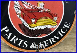 Vintage Rolls Royce Porcelain Sign Dealership Auto Phantom Ghost Engine Gas Oil