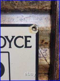 Vintage Rolls Royce Porcelain Sign Old England Luxury Automobile Auto Gas Car