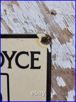 Vintage Rolls Royce Porcelain Sign Old England Luxury Automobile Auto Gas Car