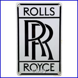 Vintage Rolls-royce Porcelain Sign Rr Dealership Garage Advertising 12 Man Cave