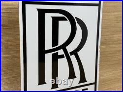 Vintage Rolls-royce Porcelain Sign Rr Dealership Garage Advertising 12 Man Cave