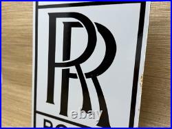 Vintage Rolls-royce Porcelain Sign Rr Dealership Garage Advertising 12 Man Cave Vintage Rolls-royce Porcelain Sign Rr Dealership Garage Advertising 12 Man Cave