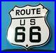 Vintage-Route-66-Porcelain-Gas-Auto-Mother-Road-Shield-Travel-Service-Sign-01-szg