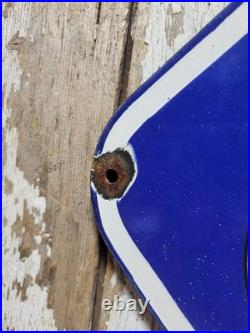 Vintage Royal Automobile Club Porcelain Sign Old British Rac Advertising Diamond