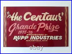 Vintage Rupp Centaur. Hand Painted Sign. One Of A Kind Red Plexiglass Acrylic