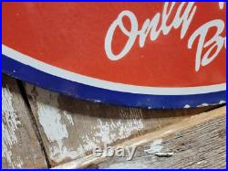 Vintage Shelby Porcelain Sign Old 30 Cobra Racing Car Auto Dealer Sales Service