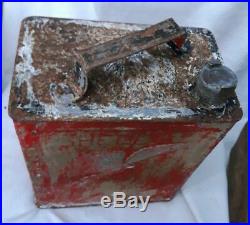 Vintage Shell Aviation Fuel Petrol Can Stunning Patina Rare Find Free Postage