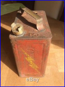 Vintage Shell & Mex petrol can 1930, s