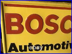 Vintage Sign BOSCH Auto Products Service TUNE Gas Oil Garage Import
