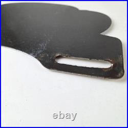 Vintage Smokey Bear Sign Topper Forest Service Porcelain License Plate Topper