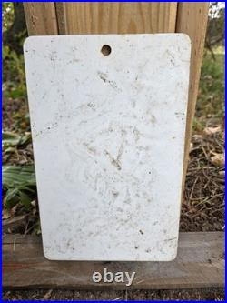 Vintage Solid Value Used Car Dealer Porcelain Sign 12 X 8