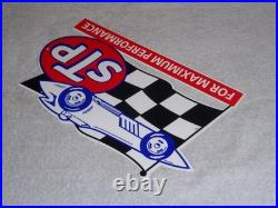 Vintage Stp Oil Additive + Race Car & Flag 12 Metal Die-cut Gasoline Sign S T P
