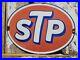 Vintage-Stp-Porcelain-Sign-Old-12-Racing-Motor-Oil-Auto-Service-Garage-Oval-USA-01-fkv