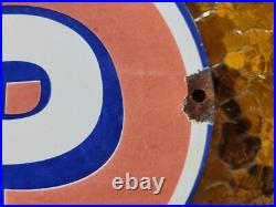 Vintage Stp Porcelain Sign Old Racing Motor Oil Auto Service Car Truck Garage