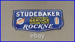 Vintage Studebaker 16 Porcelain Sign Car Gas Truck Gasoline