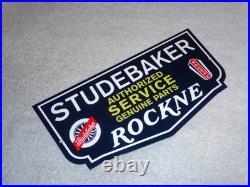 Vintage Studebaker Knute Rockne Car & Truck Parts 12 Metal Gasoline & Oil Sign