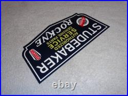 Vintage Studebaker Knute Rockne Car & Truck Parts 12 Metal Gasoline & Oil Sign