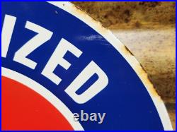 Vintage Studebaker Porcelain Sign Old American Garage Service Dealer Car Truck