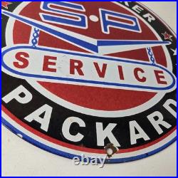 Vintage Studebaker Sign Packard Service Automobile Gas Pump Porcelain Sign