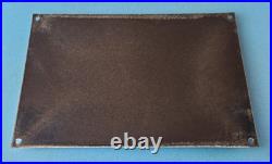 Vintage Sunoco Mercury Made Sign Auto Gas Pump Plate Porcelain Motor Oil Sign