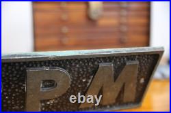 Vintage Tachometer RPM Gauge Car Club Plaque Sign Embossed hot rat rod Original